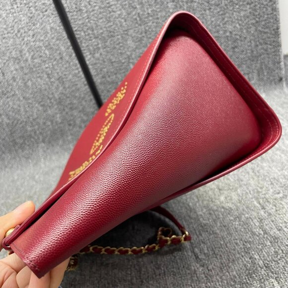 100% Authentic CHANEL DeauVille Medium Leather Satchel Bag - Picture 4 of 16